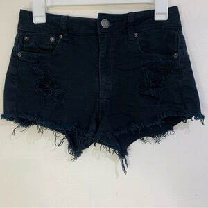 American Eagle Distressed Stretch Denim Shorts Women's Size 2 Beach Summer